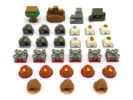 BGExpansions - Root: Upgrade Kit for The Marauder Expansion, Hirelings and Landmarks (30 pieces) Online now